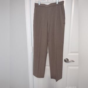 Women's light brown pant with elastic waist band in back & side pockets, size 8.
